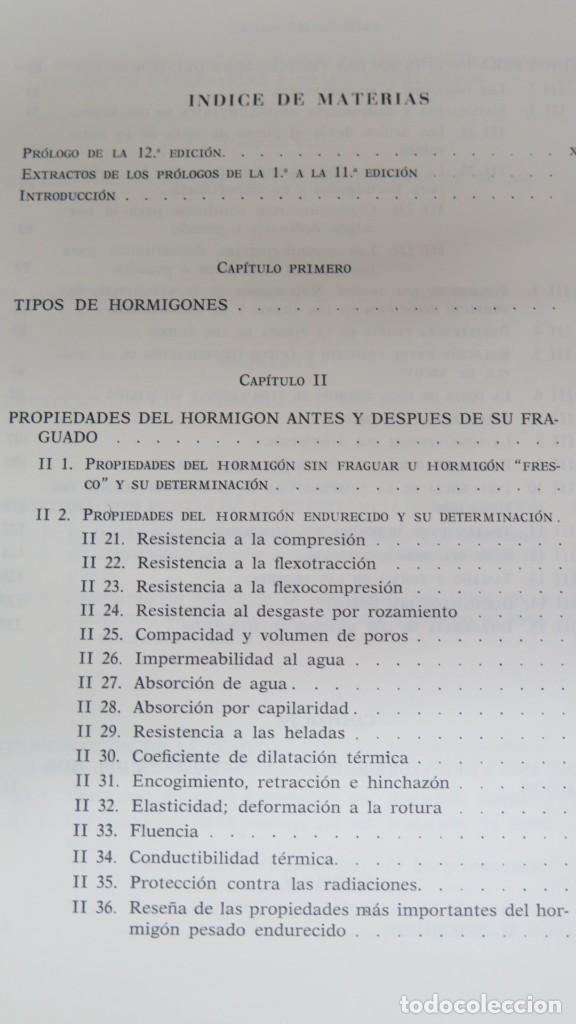 Libros de segunda mano de ciencias: PRONTUARIO DEL HORMIGON. A. HUMMEL - Foto 2