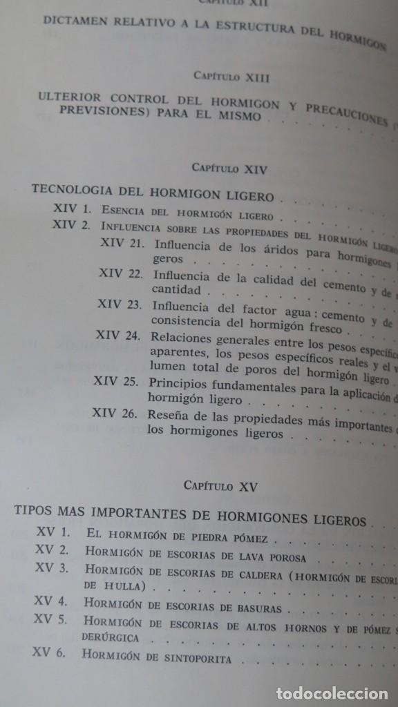 Libros de segunda mano de ciencias: PRONTUARIO DEL HORMIGON. A. HUMMEL - Foto 5