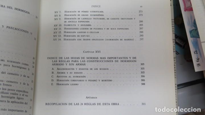 Libros de segunda mano de ciencias: PRONTUARIO DEL HORMIGON. A. HUMMEL - Foto 6