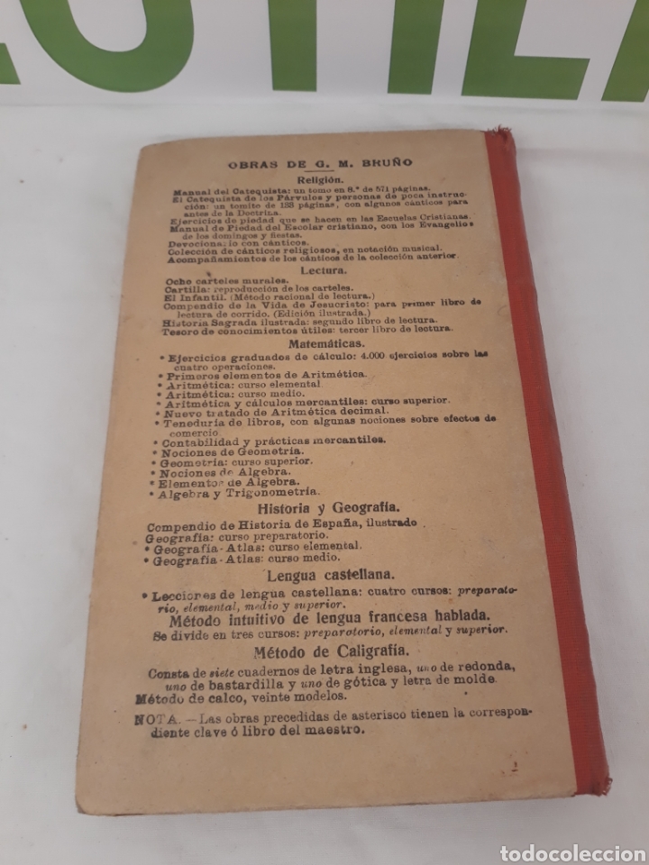 Libros de segunda mano de ciencias: Elementos de Arotmetica.G.M Bru&ntilde;o.1914. - Foto 3