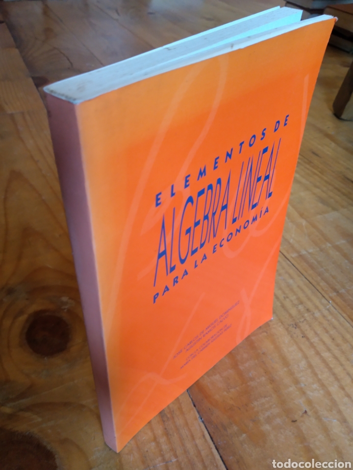 Gebrauchte B&uuml;cher der Wissenschaften: ELEMENTOS DE ALGEBRA LINEAL PARA LA ECONOM&Iacute;A. VV.AA #2087