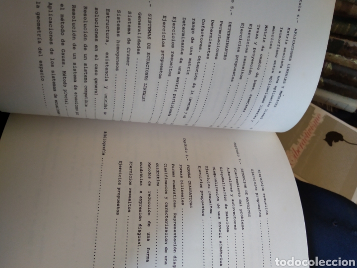Libros de segunda mano de ciencias: ELEMENTOS DE ALGEBRA LINEAL PARA LA ECONOM&Iacute;A. VV.AA #2087 - Foto 3