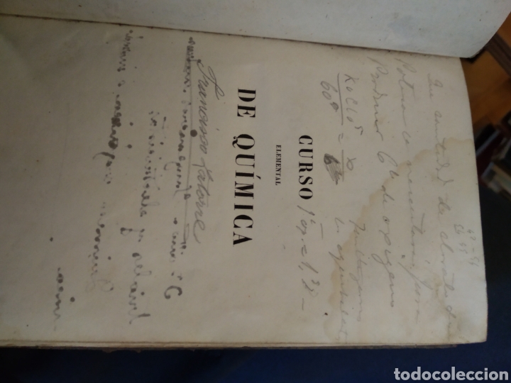 Libros de segunda mano de ciencias: CURSO ELEMENTAL DE QU&Iacute;MICA. TOMO I. MR. V. REGNAULT #0772 - Foto 2