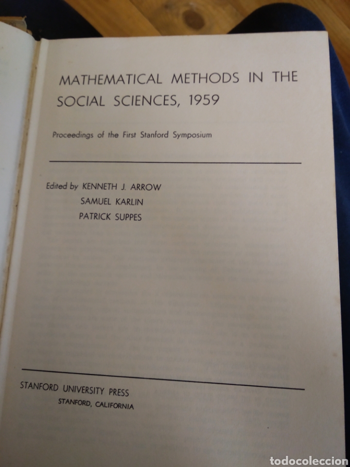 Libros de segunda mano de ciencias: MATHEMATICAL METHODS IN THE SOCIAL SCIENCES. 1959 #1520 - Foto 2
