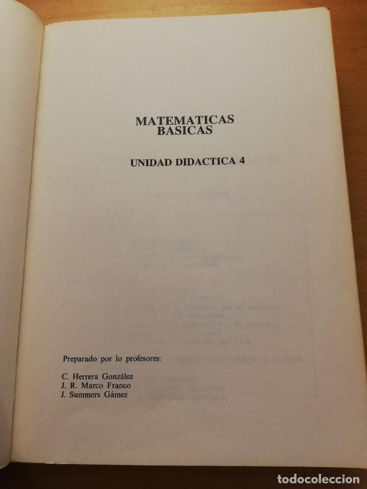 Libros de segunda mano de ciencias: MATEM&Aacute;TICAS B&Aacute;SICAS 2 (UNED) - Foto 3