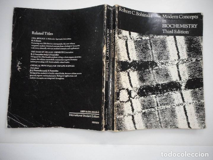 Libros de segunda mano de ciencias: ROBERT C. BOHINSKI   Modern Concepts in Biochemistry.3&ordf; Edition    Y94009 - Foto 1