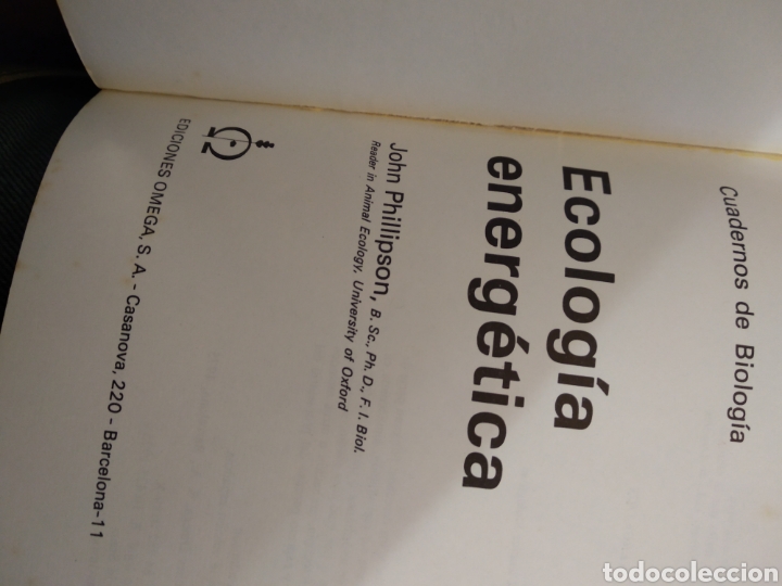 Libros de segunda mano: ECOLOG&Iacute;A ENERG&Eacute;TICA. JOHN PHILLIPSON #0765 - Foto 2