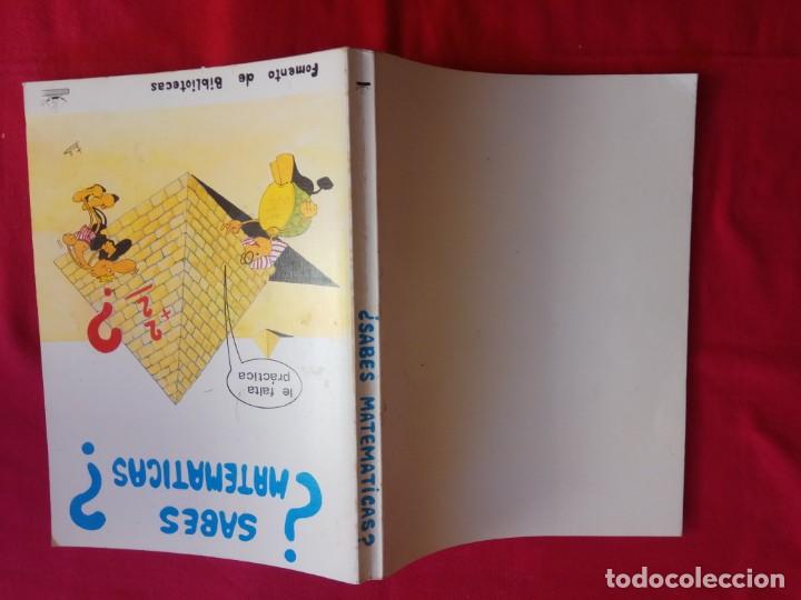 Libros de segunda mano de ciencias: &iquest;SABES MATEMATICAS? EDITORIAL FOMENTO 1987. - Foto 2