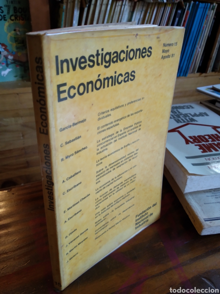Gebrauchte B&uuml;cher der Wissenschaften: INVESTIGACIONES ECON&Oacute;MICAS. NUMERO 15. MAYO AGOSTO 81 #0110