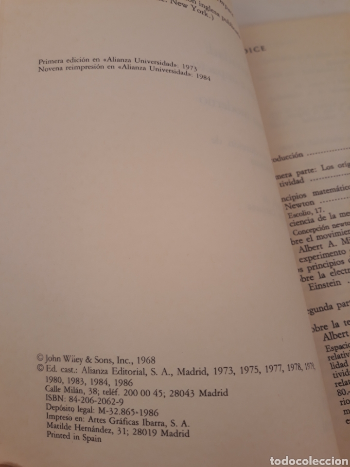 Libros de segunda mano de ciencias: Albert Einstein. Adolf Grunbaum. A.S Eddington y otros. - Foto 3