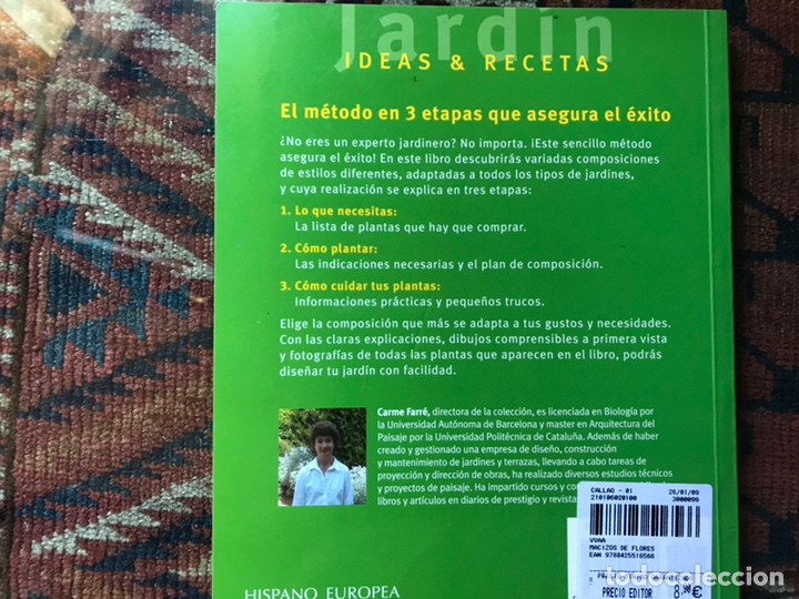 Libros de segunda mano: Macizos de flores. Ideas & Recetas. Hispano Europea. Como nuevo - Foto 2