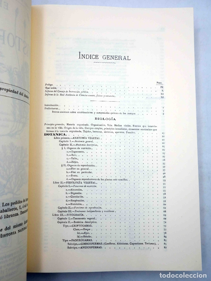 Libros de segunda mano: ELEMENTOS DE HISTORIA NATURAL / HIGIENE (Emilio Ribera G&oacute;mez) Facs&iacute;mil, Circa 2000 - Foto 3