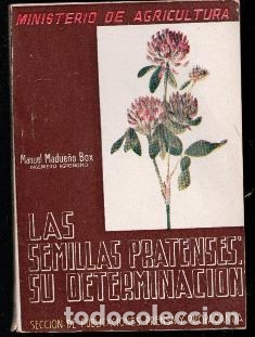 Libros de segunda mano: Las semillas pratenses: su determinaci&oacute;n, Manuel Madue&ntilde;o Box - Foto 1