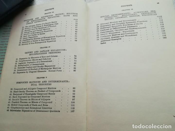 Libros de segunda mano de ciencias: Determinants and Matrices, en ingl&eacute;s, por A. Aitken. 1964 - Foto 4