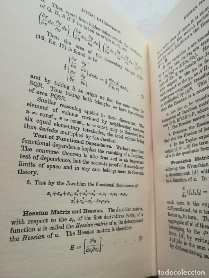 Libros de segunda mano de ciencias: Determinants and Matrices, en ingl&eacute;s, por A. Aitken. 1964 - Foto 9