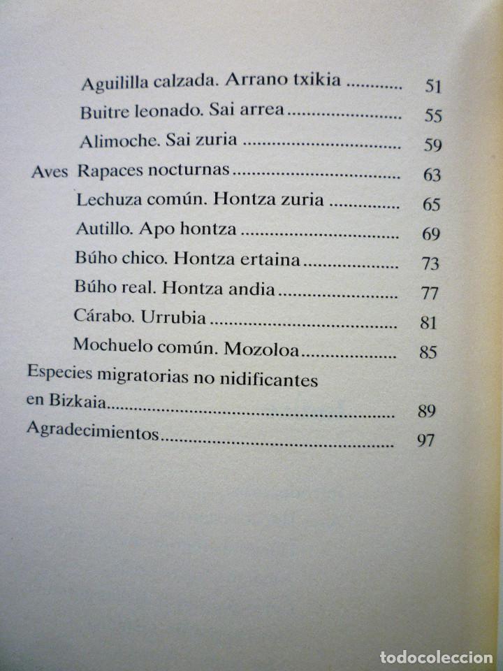 Libros de segunda mano: AVES RAPACES DE BIZKAIA - Foto 4