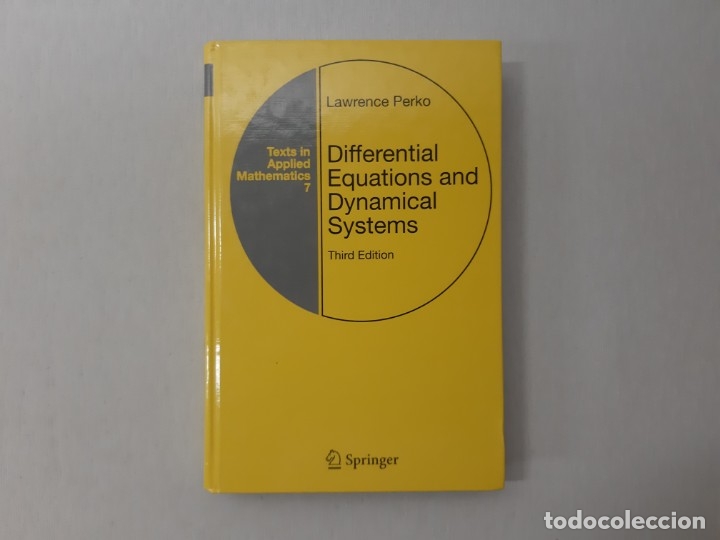 Libros de segunda mano de ciencias: Differential Equations and Dynamical Systems (Texts in Applied Mathematics) por Lawrence Perko (2006 - Foto 1