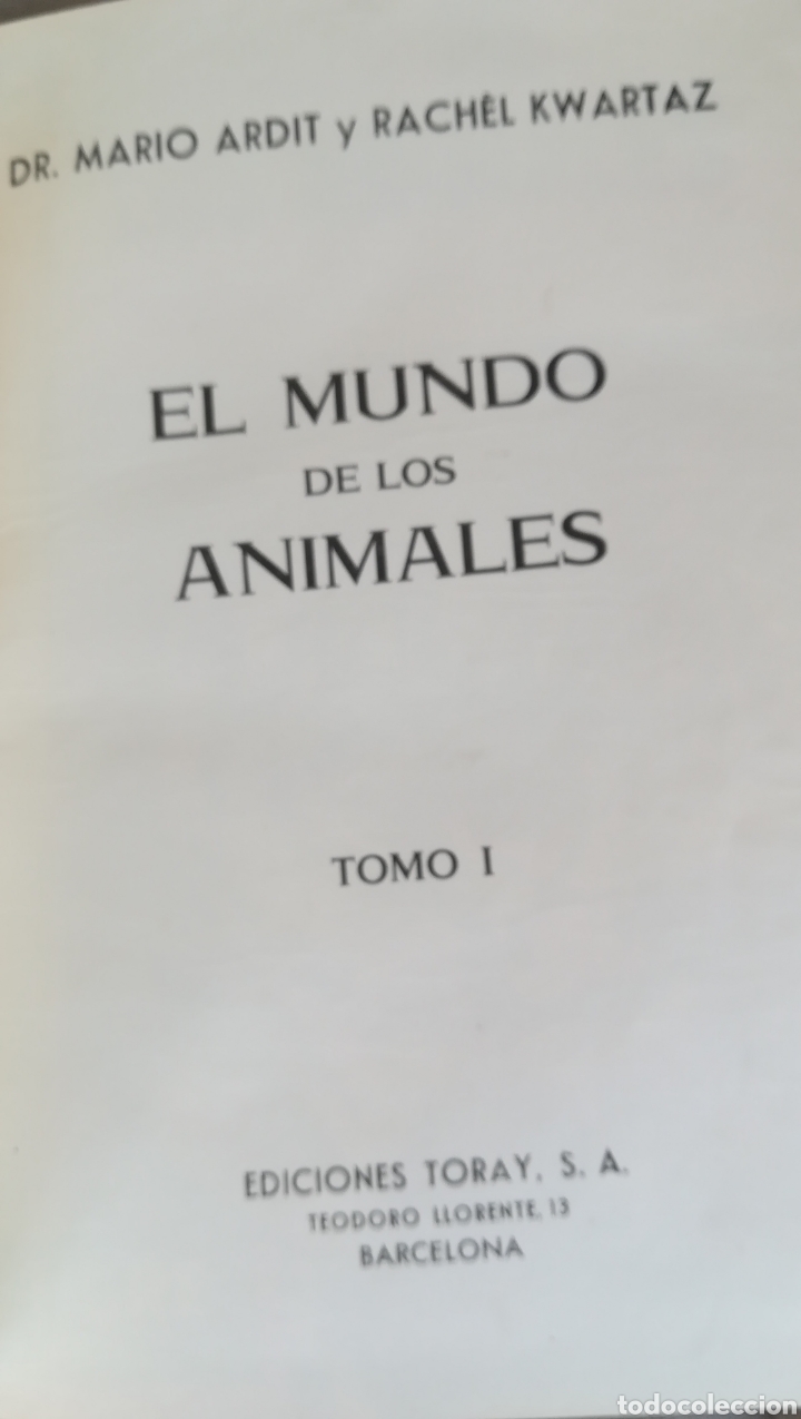 Libros de segunda mano: El mundo de los animales, tomo I - Foto 2