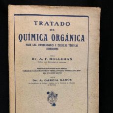 Libros de segunda mano de Ciencias: QUIMICA ORGANICA PARA ESTUDIANTES DE MEDICINA, AÑO 1939. MIDE 23X15CMS , TIENE 604PAGS. Lote 168941996