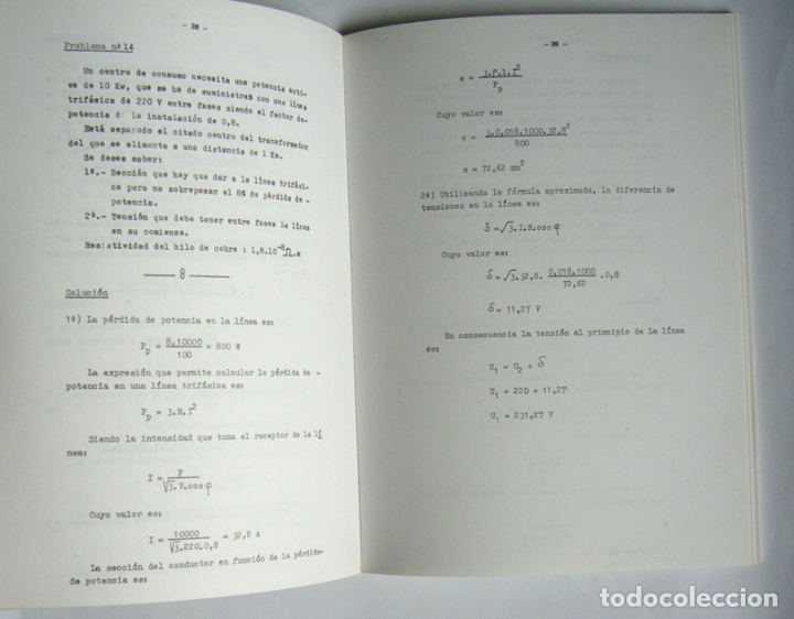 Libros de segunda mano de ciencias: PROBLEMAS DE LINEAS ELECTRICAS - JOSE A. SANCHO LLERANDI - Foto 3