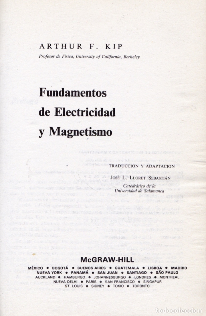 Fundamentos De Electricidad Y Magnetismo Arth Comprar Libros De Física Química Y 3088