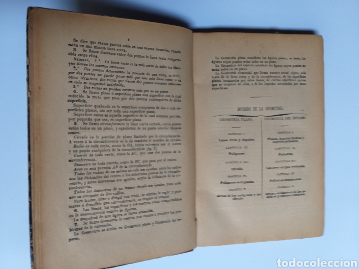 Libros de segunda mano de ciencias: Matematicas . Tratado de geometr&iacute;a elemental Cort&aacute;zar Madrid 1908 - Foto 11
