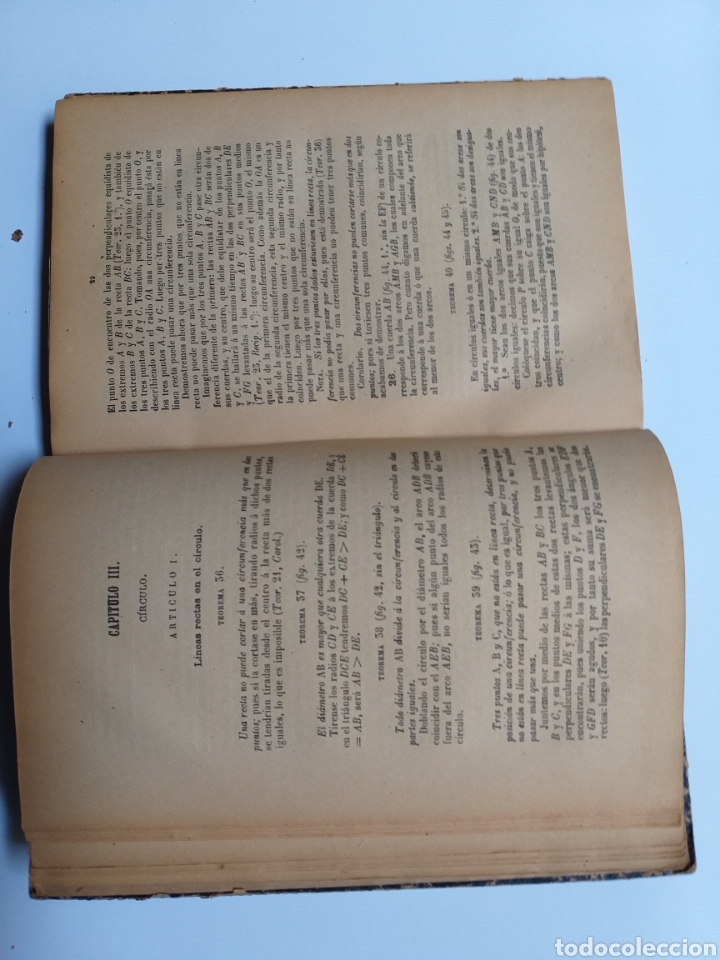 Libros de segunda mano de ciencias: Matematicas . Tratado de geometr&iacute;a elemental Cort&aacute;zar Madrid 1908 - Foto 13