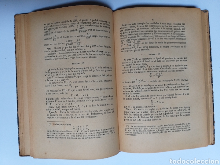Libros de segunda mano de ciencias: Matematicas . Tratado de geometr&iacute;a elemental Cort&aacute;zar Madrid 1908 - Foto 14