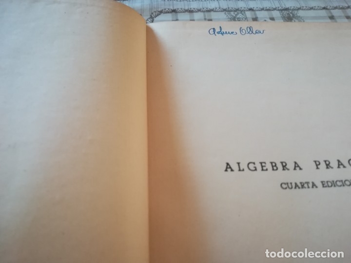 Libros de segunda mano de ciencias: &Aacute;lgebra pr&aacute;ctica - Carlos Mataix Aracil - 1950 - Foto 4