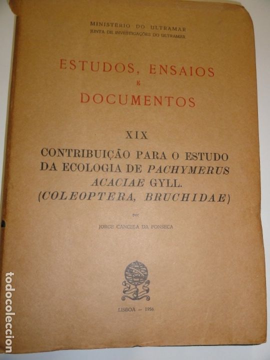 Second hand books: Contribui&ccedil;ao para o estudo da ecologia de pachymerus acaciae gyll -1956 (BIO)