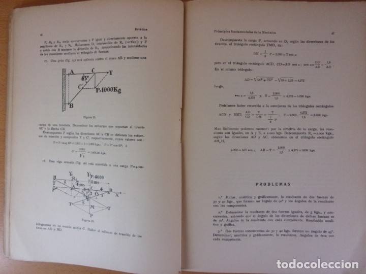 Libros de segunda mano de ciencias: EST&Aacute;TICA. TE&Oacute;RICA Y PR&Aacute;CTICA / ISIDORO RUBIO / 1&ordf; EDICI&Oacute;N 1932 - Foto 3