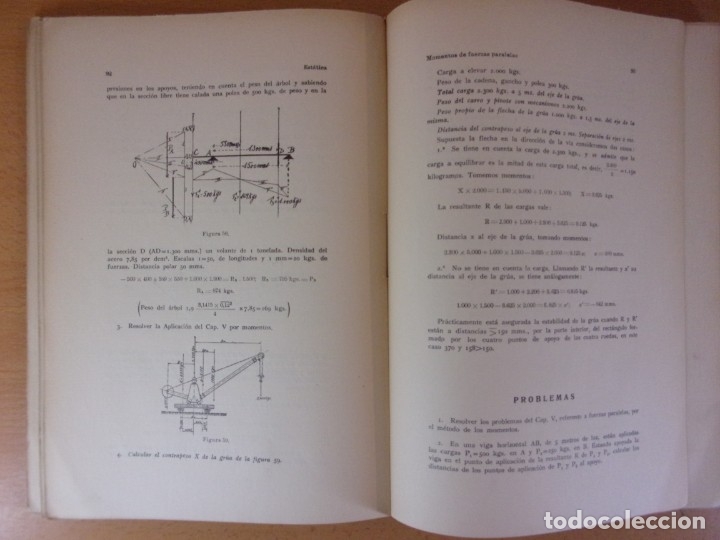 Libros de segunda mano de ciencias: EST&Aacute;TICA. TE&Oacute;RICA Y PR&Aacute;CTICA / ISIDORO RUBIO / 1&ordf; EDICI&Oacute;N 1932 - Foto 4