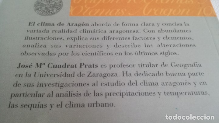 Libros de segunda mano de ciencias: EL CLIMA EN ARAGON / CAI 100 ARAGON - Foto 2