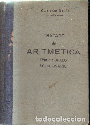 Libri di seconda mano: TRATADO DE ARITMETICA..TERCER GRADO SOLUCIONARIO. A-ESC-1690
