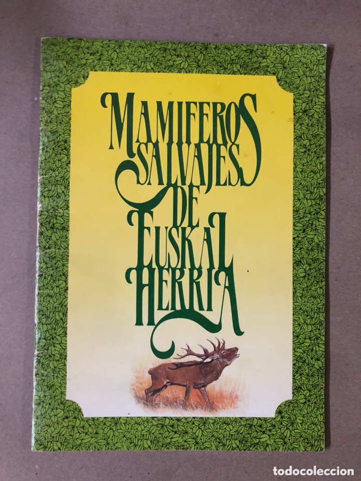Libros de segunda mano: MAM&Iacute;FEROS SALVAJES DE EUSKAL HERRIA. GURRUCHAGA & ECHEVARR&Iacute;A - ELKAR 1983. ILUSTRADO. 32 P&Aacute;GINAS.