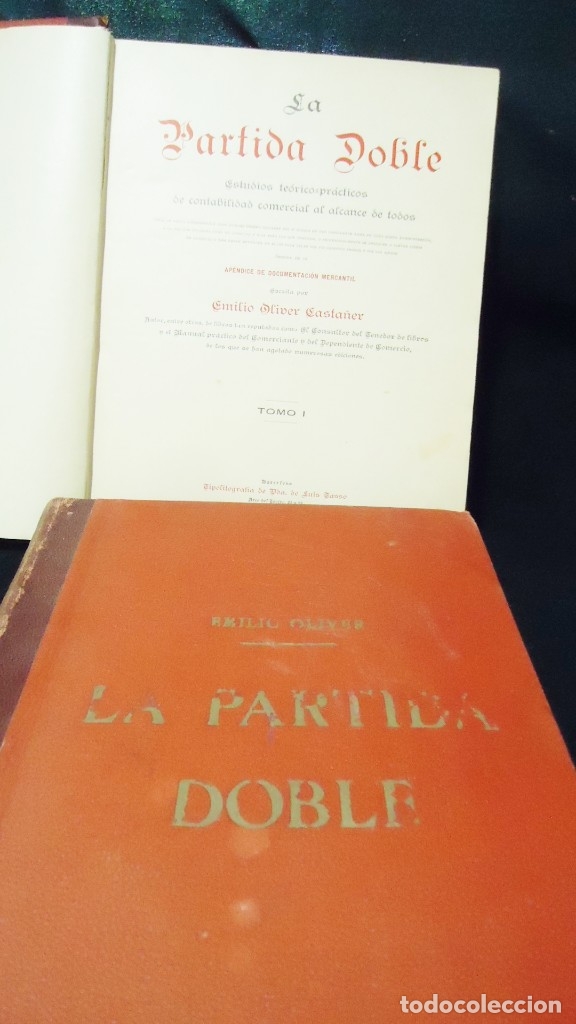 Libros de segunda mano de ciencias: Antiguos tomo I y II de la partida doble - Foto 2