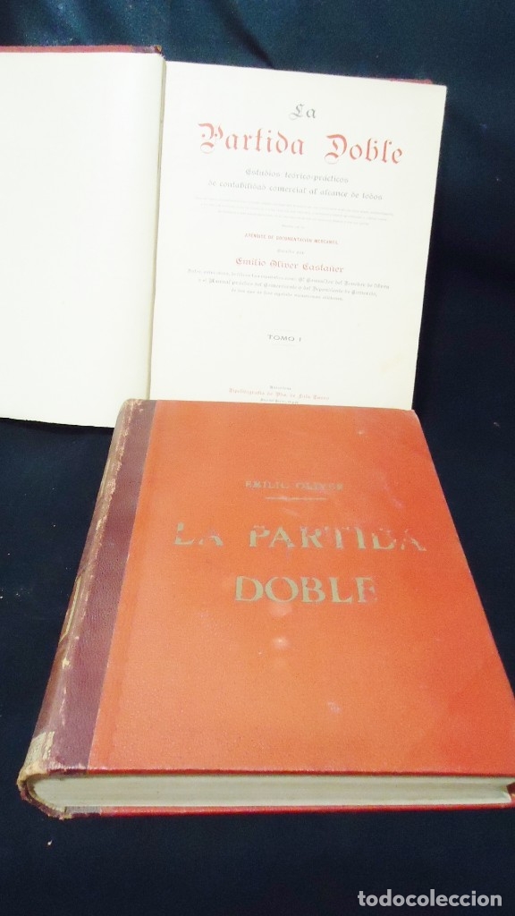 Libros de segunda mano de ciencias: Antiguos tomo I y II de la partida doble - Foto 3