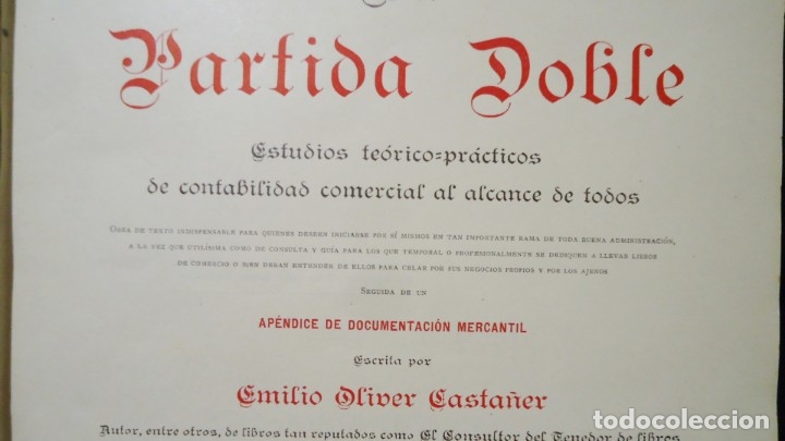 Libros de segunda mano de ciencias: Antiguos tomo I y II de la partida doble - Foto 5