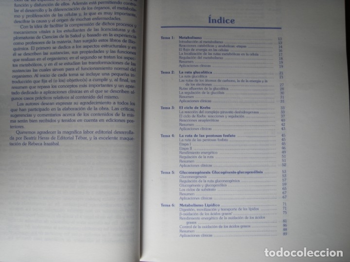 Libros de segunda mano de ciencias: LOTE DE DOS LIBROS DE QU&Iacute;MICA BIOQU&Iacute;MICA TEBAR - Foto 4