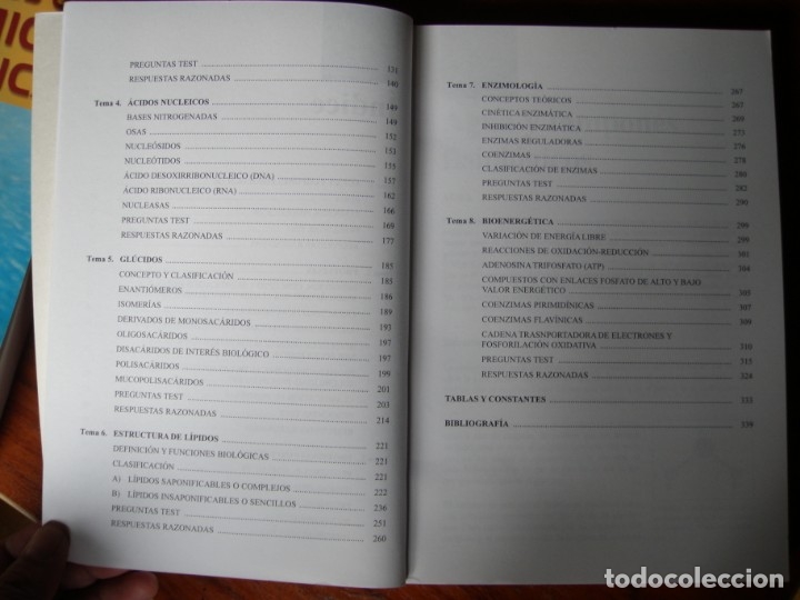 Libros de segunda mano de ciencias: LOTE DE DOS LIBROS DE QU&Iacute;MICA BIOQU&Iacute;MICA TEBAR - Foto 8