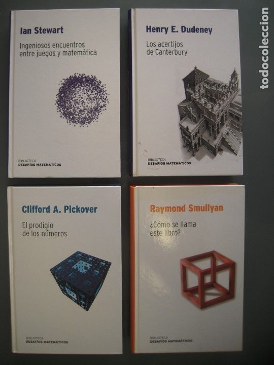 Libros de segunda mano de ciencias: Lote 4 libros Biblioteca DESAF&Iacute;OS MATEMATICOS RBA 2007 - Foto 1