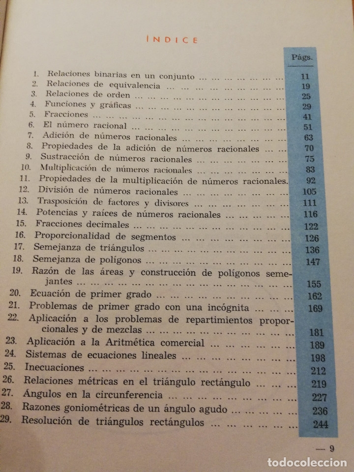 Libros de segunda mano de ciencias: MATEM&Aacute;TICA MODERNA 3&ordm; (C. MARCOS / J. MART&Iacute;NEZ) - Foto 4