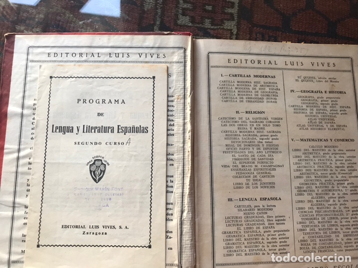 Libros de segunda mano de ciencias: Matem&aacute;ticas. Segundo curso. Edelvives 1955 - Foto 3