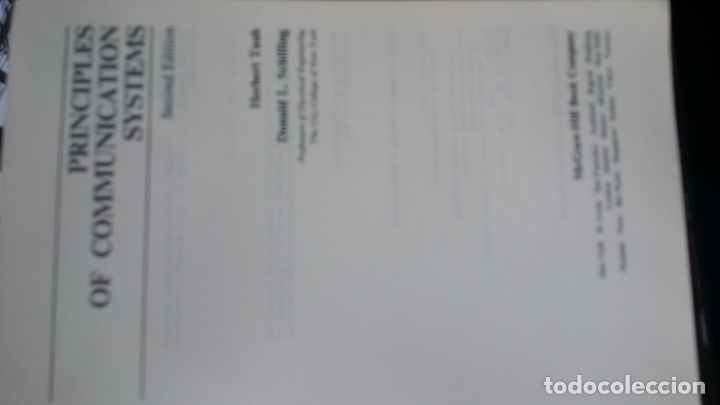 Libros de segunda mano de ciencias: principles of communication systems, 1986 Taub/Schilling - Foto 7