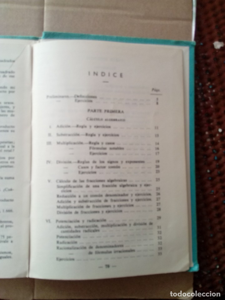 Libros de segunda mano de ciencias: NOCIONES DE ALGEBRA. EDICIONES BRU&Ntilde;O. EST20B3 - Foto 4