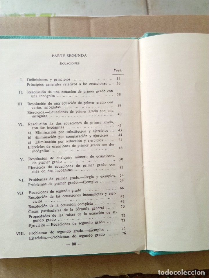 Libros de segunda mano de ciencias: NOCIONES DE ALGEBRA. EDICIONES BRU&Ntilde;O. EST20B3 - Foto 5