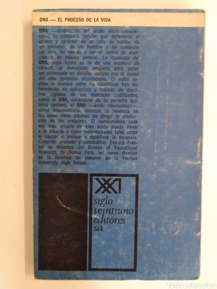 Libros de segunda mano: DNA, el proceso de vida / Edward Frankel - Foto 2