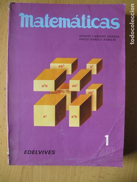 Libros de segunda mano de ciencias: MATEM&Aacute;TICAS.- 1&ordm; DE B.U.P.- IGNACIO LAZCANO. EDELVIVES. 1976 - Foto 1