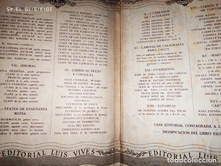 Libros de segunda mano de ciencias: MATEM&Aacute;TICAS SEGUNDO CURSO EDITORIAL LUIS VIVES EUCLIDES 1945 - Foto 5