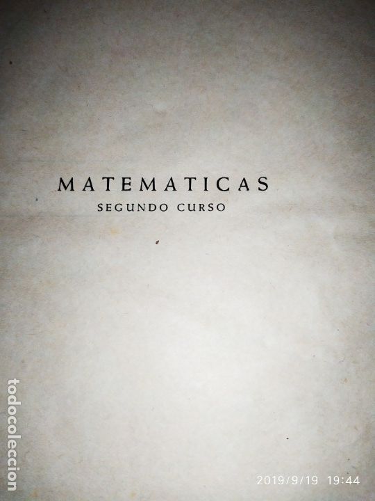 Libros de segunda mano de ciencias: MATEM&Aacute;TICAS SEGUNDO CURSO EDITORIAL LUIS VIVES EUCLIDES 1945 - Foto 17